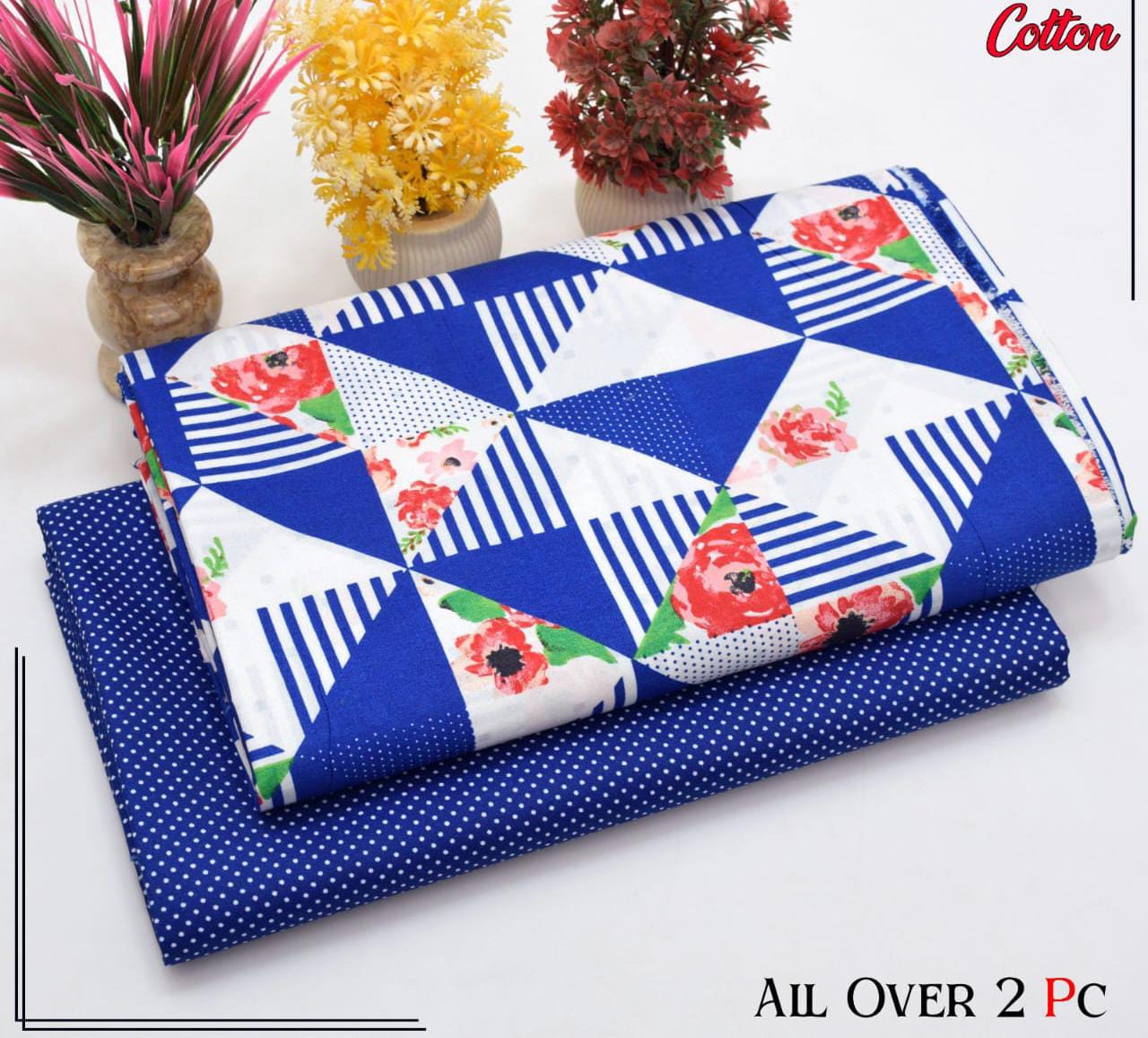 Redos Cotton Casual Summer  Collection  2 Pcs Ladies Suits 066