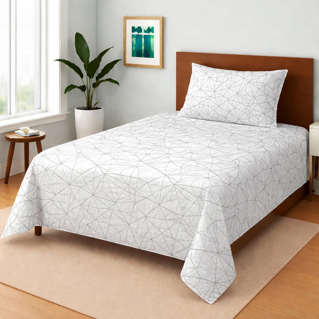 COZIFY PURE COTTON SINGLE BEDSHEET 025