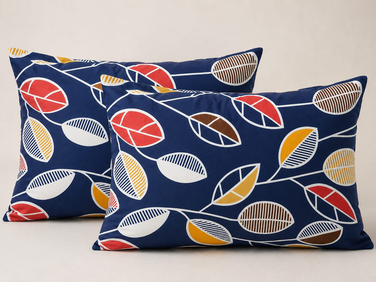 Luxury Pillow Covers – Fade Resistant & Skin Friendly (2 Pcs)