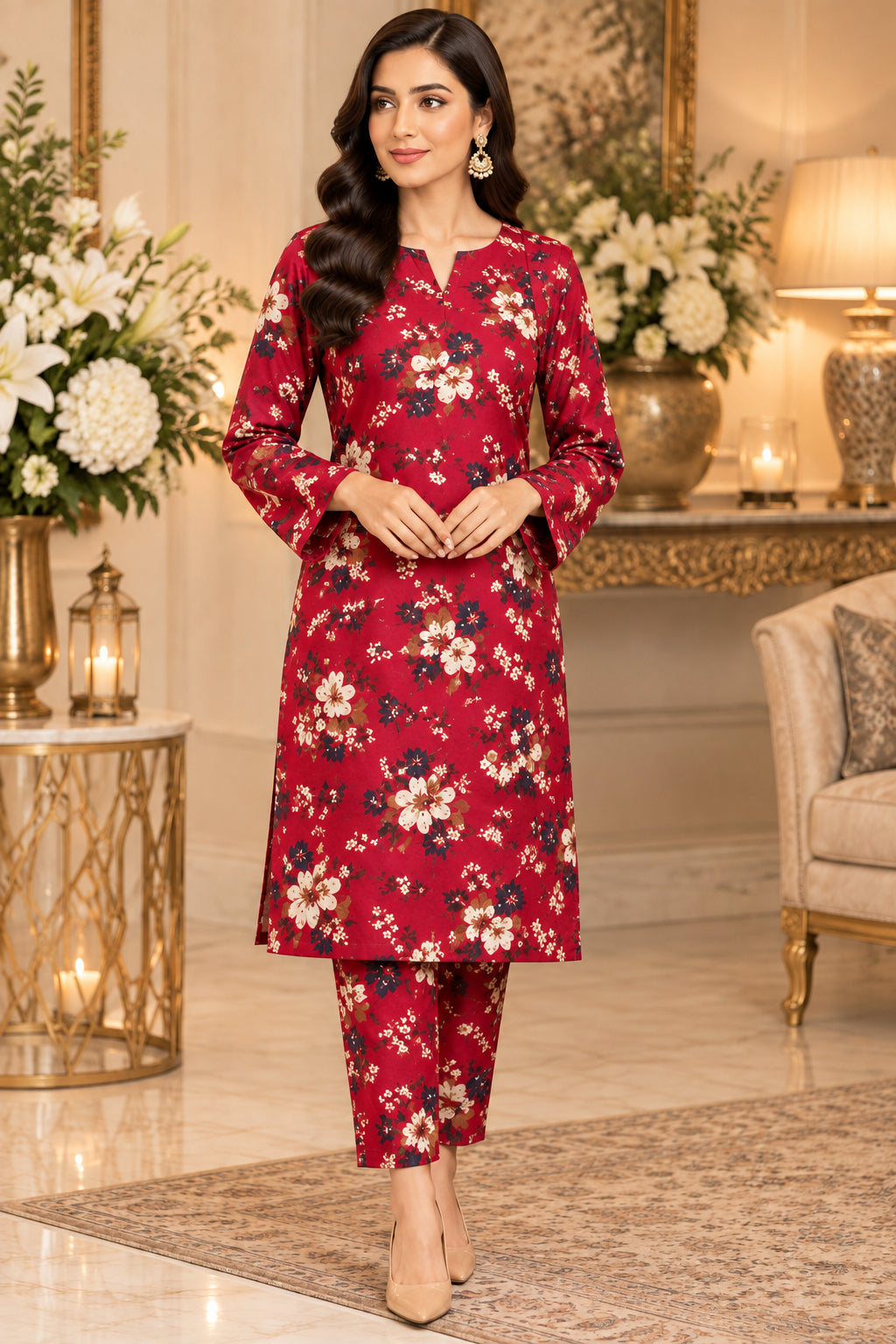 Premium 2-Piece Khaddar Ladies Suit 06