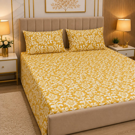 Executive Pure Cotton Bed Sheet - King - EPB 026