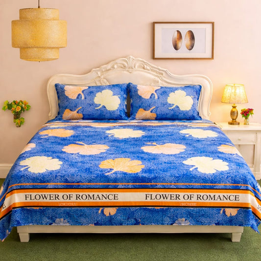 🛏️ 3 Pcs Fleece Bedsheet Set – Ultra Soft &amp; Warm 03