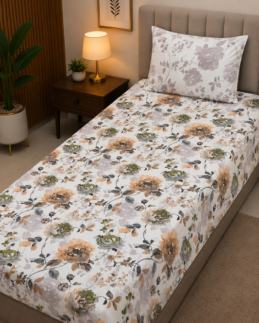 Premium 4 Pcs Single Pure Cotton Bedsheets –  Gift Pack S05