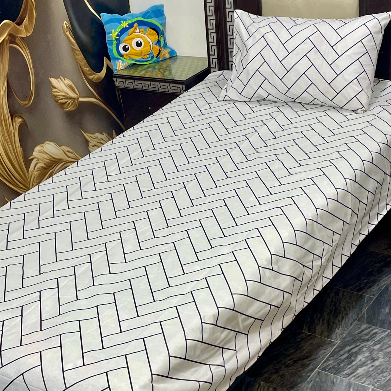 COZIFY PURE COTTON SINGLE BEDSHEET 033