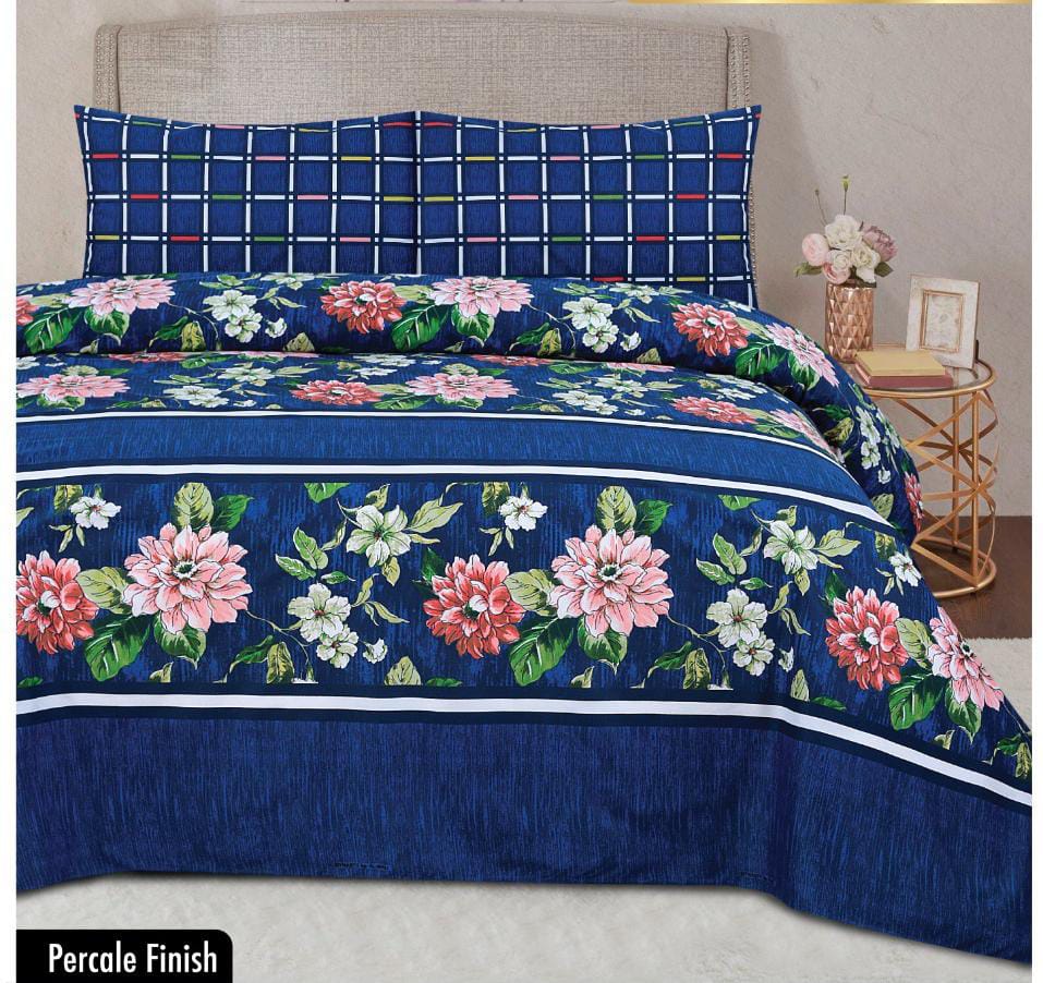 3 PCS KING SIZE  CLASSIC PURE COTTON BEDSHEET 03