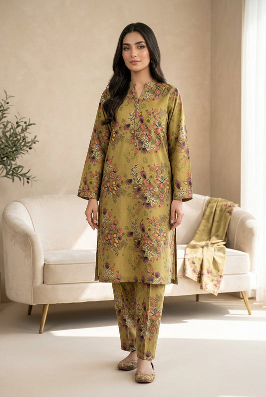 Signature Dhanak 2-Piece Printed Dress