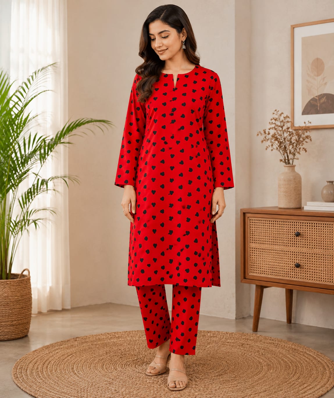 Winter Bloom – 2 Pcs Unstitched Ladies Suit