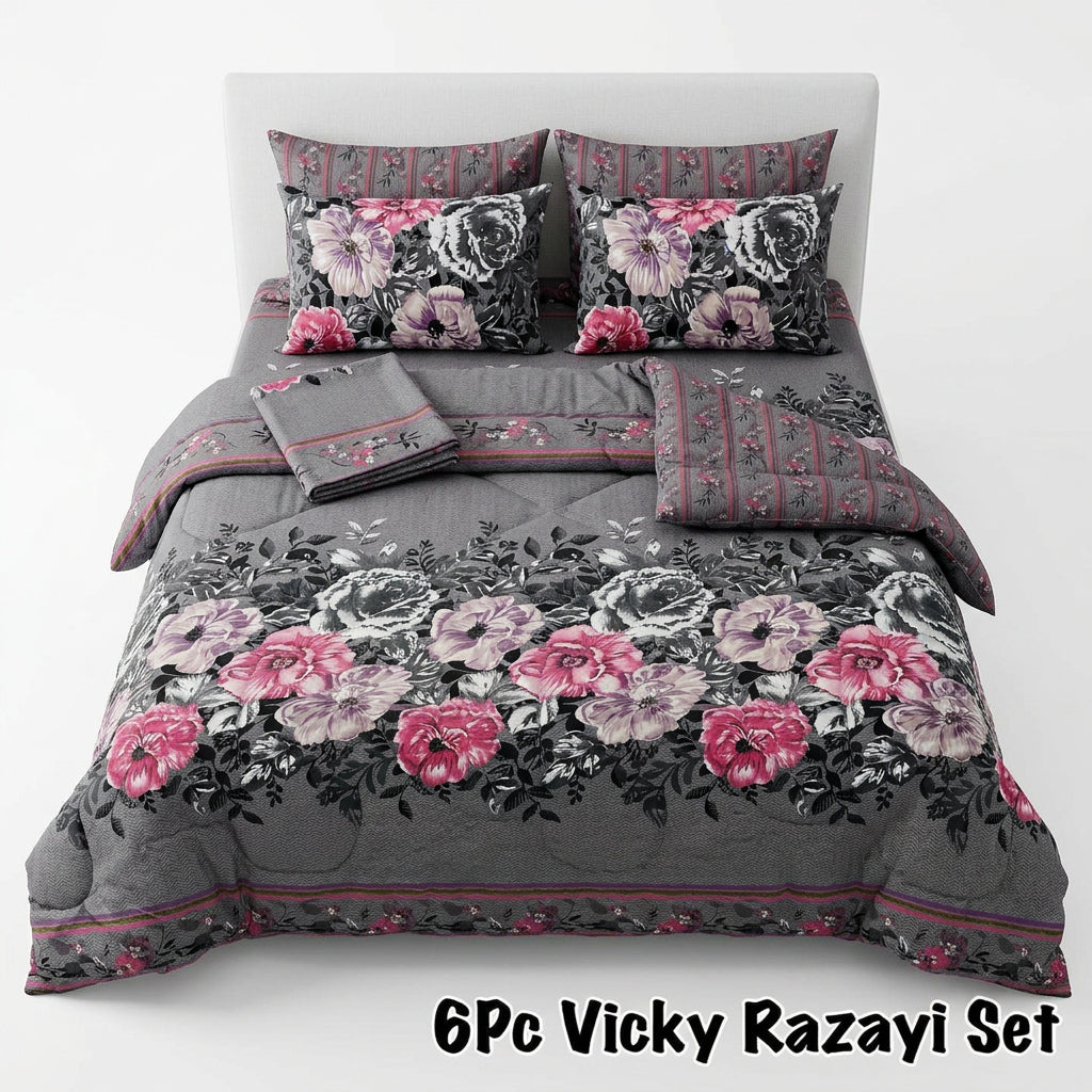 Wenora Cotton Razai Set - 6pcs - WRS015