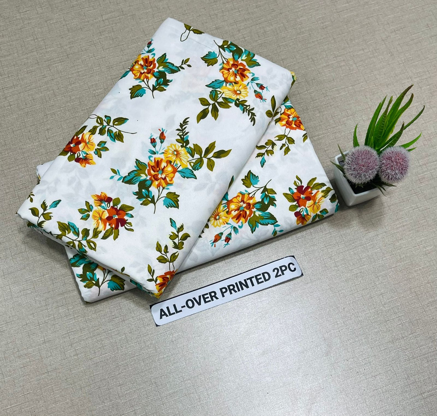 Summer Women Unstitched Suit - 2pcs - WWU033