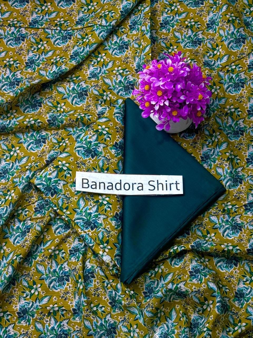 Royal Lawn Digital Print 2pc BAna Doria Shirt With Dyed Trouser 011