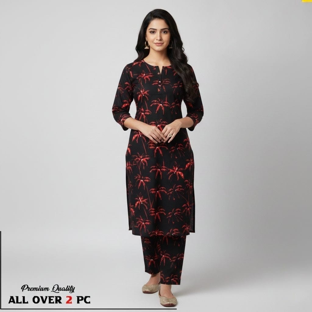 Winter Women Unstitched Suit - 2pcs - WWU039