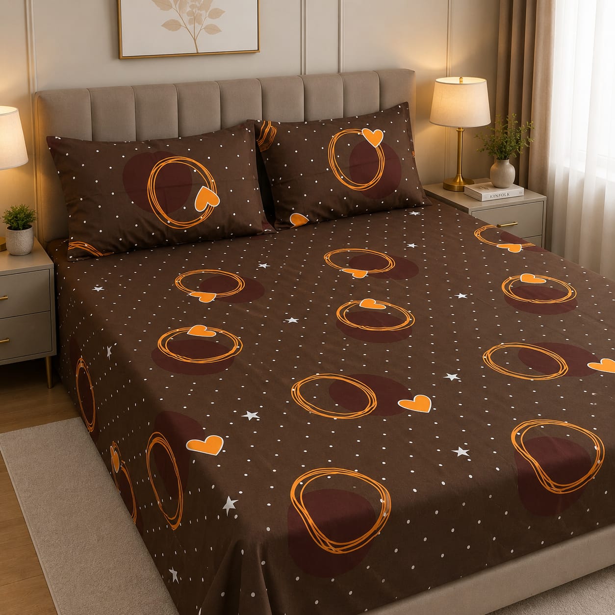 Cozify Pure Cotton Bed Sheet - King - CPB 027
