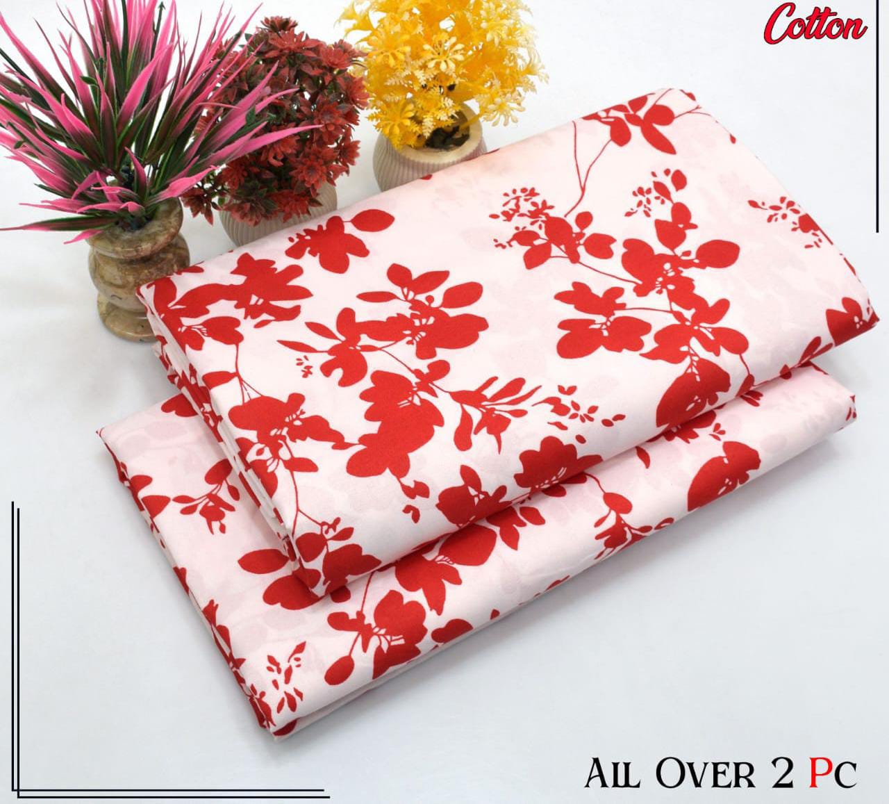 Redos Cotton Casual Summer  Collection  2 Pcs Ladies Suits 024