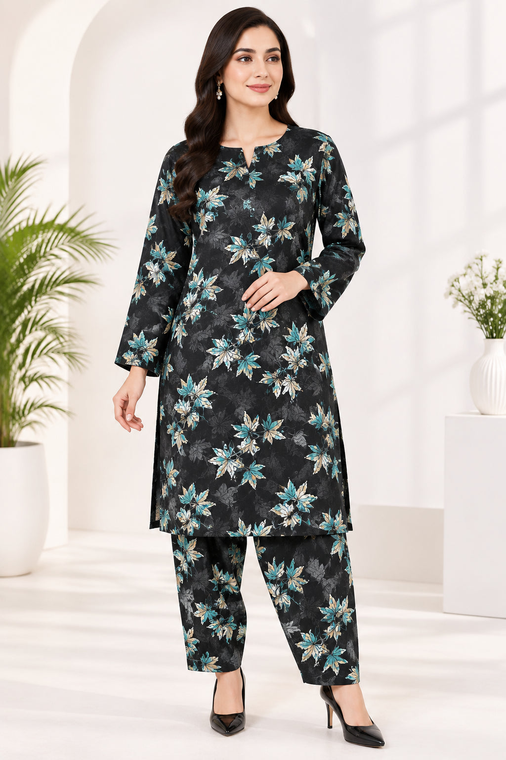 Premium 2-Piece Khaddar Ladies Suit 010