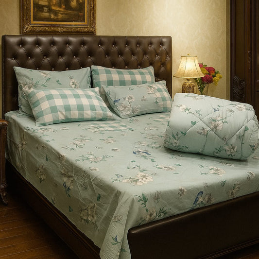 6 PCS Pure Cotton Razai Set – Comfort &amp; Elegance Combined 06