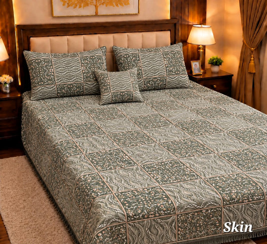 Appish Bridal Velvet Bed Sheet Set - 4pcs - ABB041