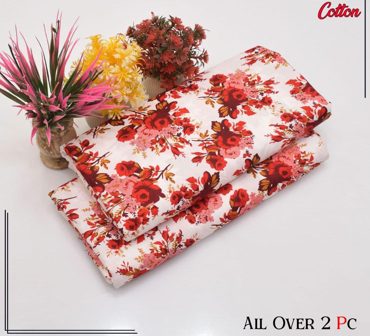 Redos Cotton Casual Summer  Collection  2 Pcs Ladies Suits 064