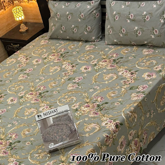 Pure Cotton 3 Pcs Bedsheet Gift Pack 03