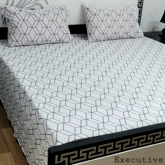 Executive Pure Cotton Bed Sheet - King - EPB 09