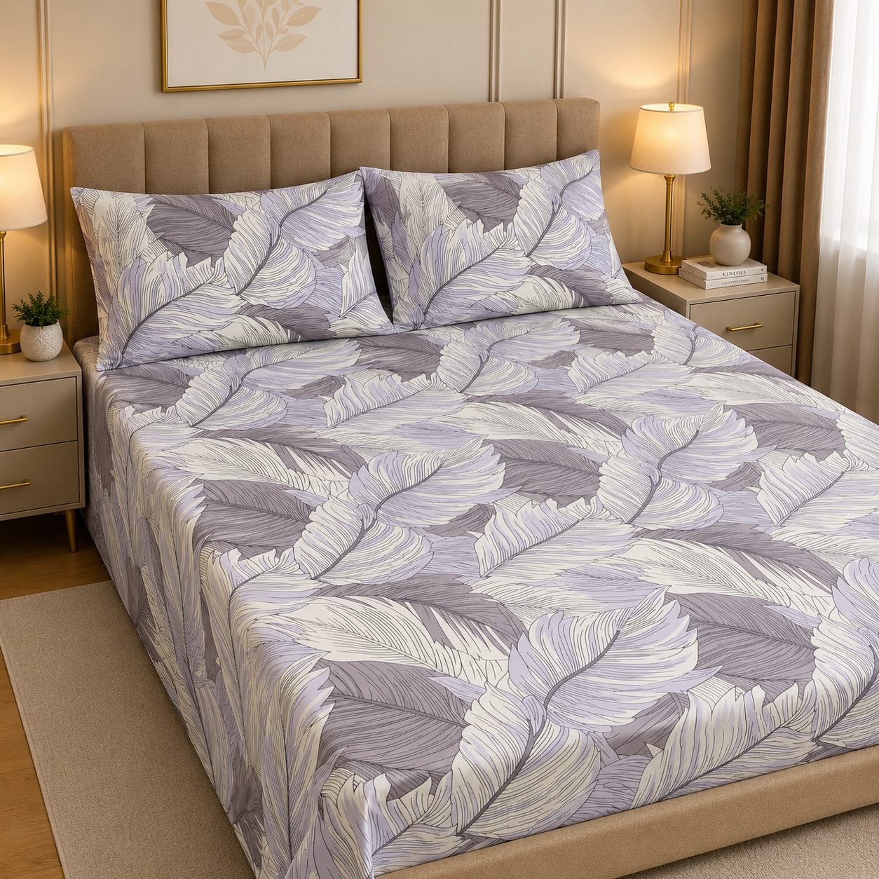 Cozify Pure Cotton Bed Sheet - King - CPB 018