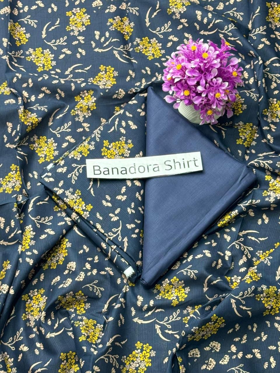 Royal Lawn Digital Print 2pc BAna Doria Shirt With Dyed Trouser 011