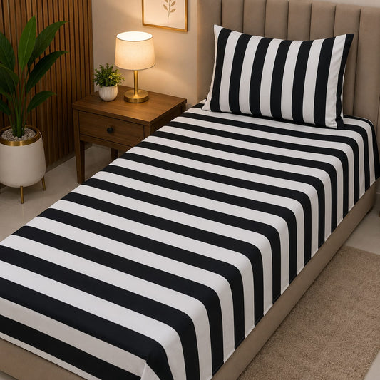 Premium 4 Pcs Single Pure Cotton Bedsheets –  Gift Pack S04