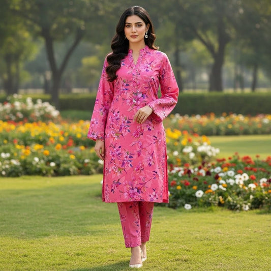 Summer Special All-Over Lawn 2 Pcs Suit 2k26
