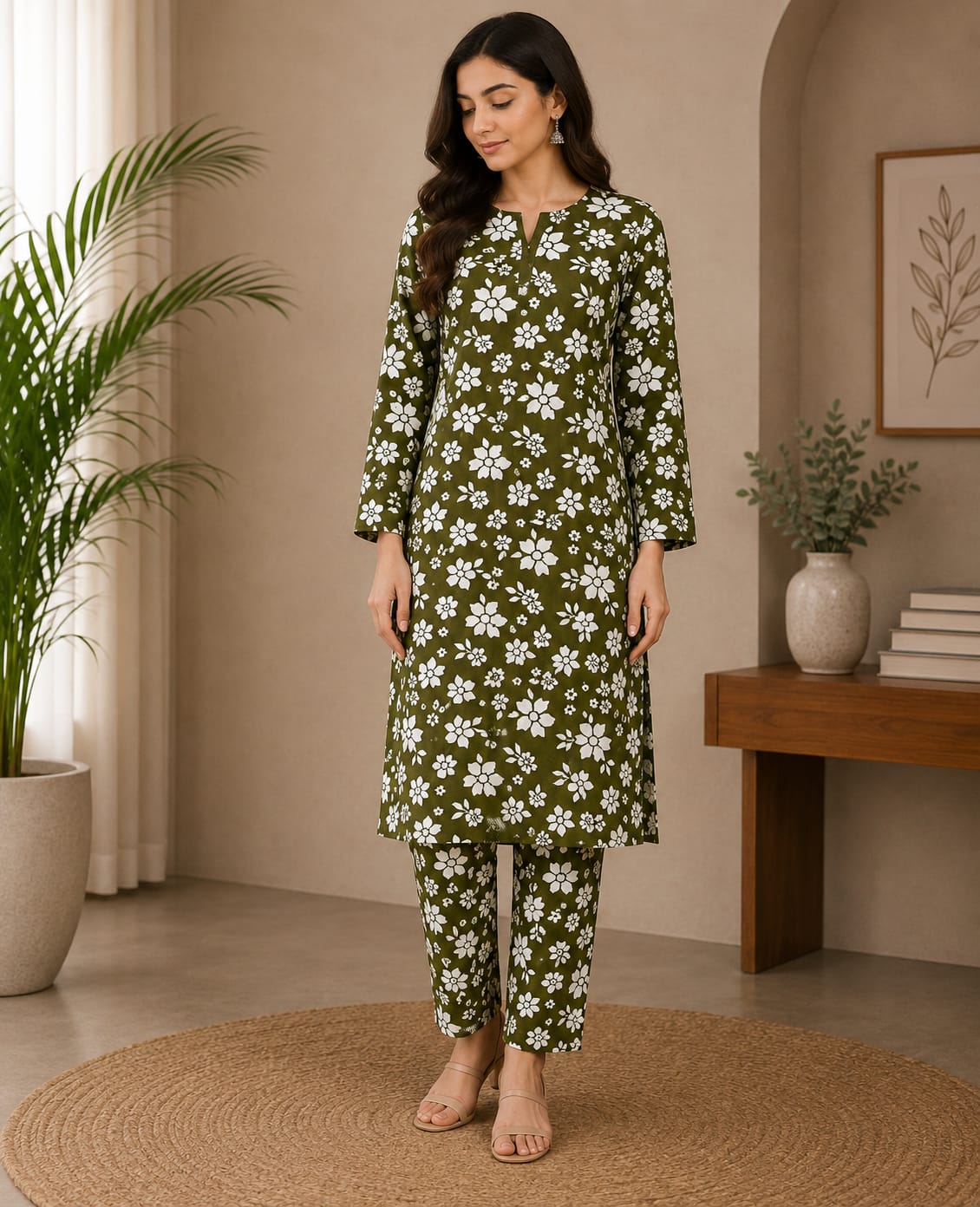 Winter Bloom – 2 Pcs Unstitched Ladies Suit