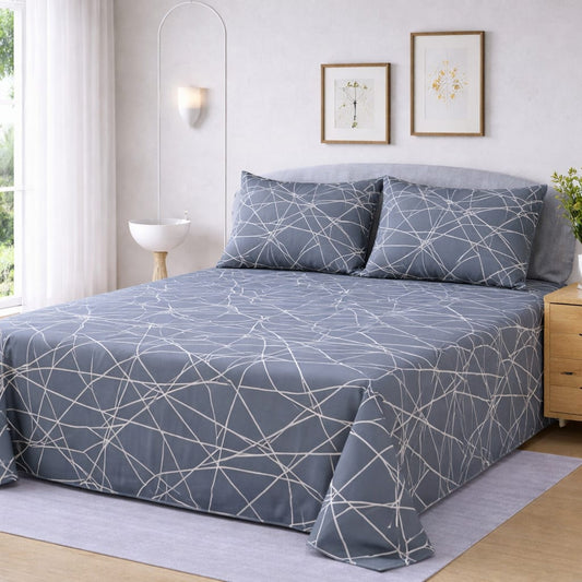 Cozify Pure Cotton Bed Sheet - King - CPB048