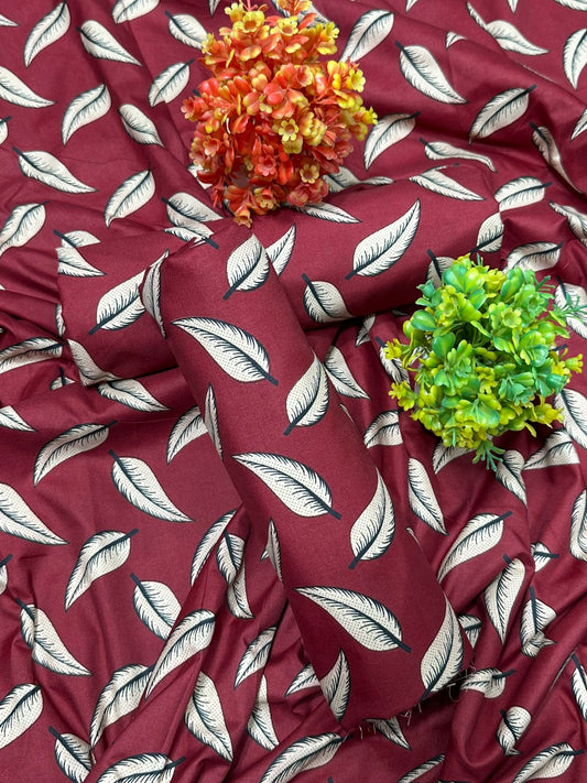 Winter Women Unstitched Suit - 2pcs - WWU091