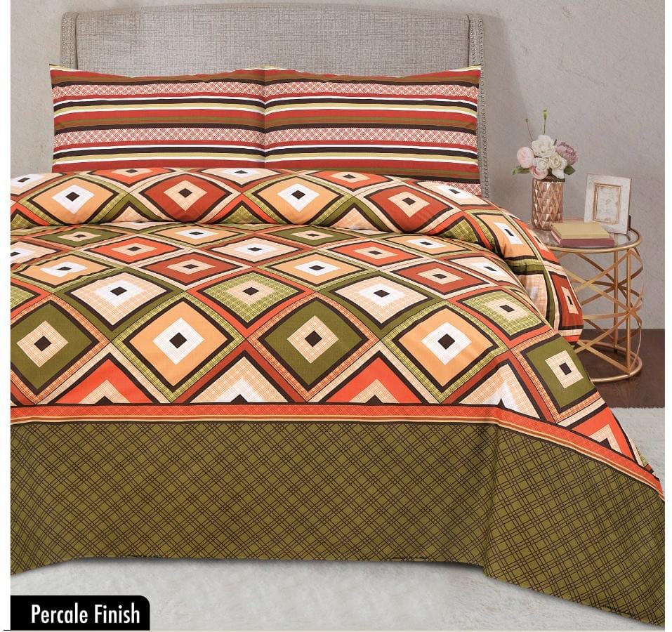 3 PCS KING SIZE  CLASSIC PURE COTTON BEDSHEET 04