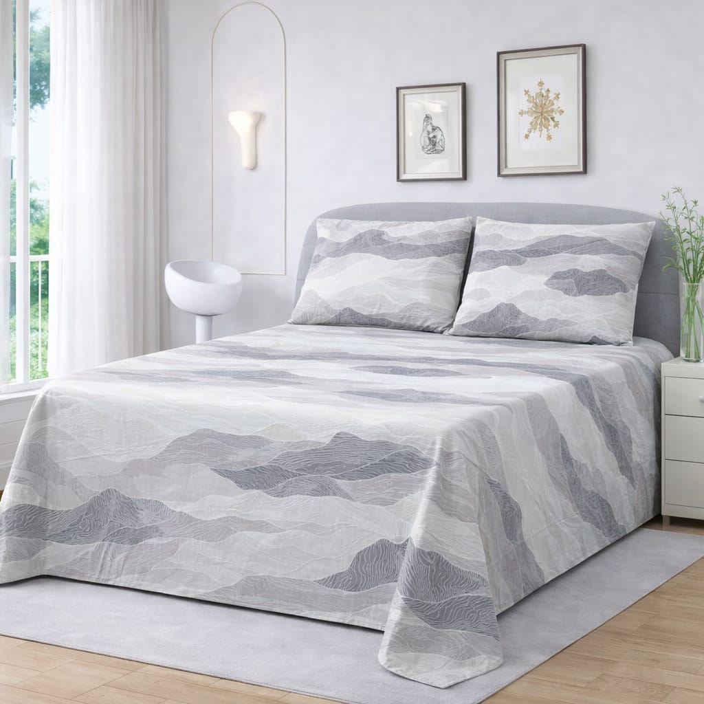 Cozify Pure Cotton Bed Sheet - King - CPB049