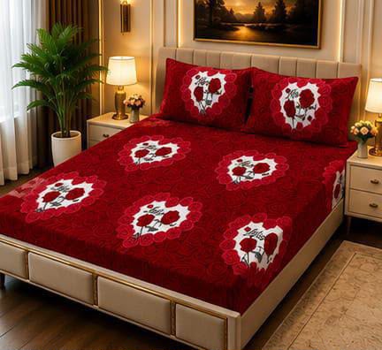 🛏️ 3 Pcs Fleece Bedsheet Set – Ultra Soft &amp; Warm 03