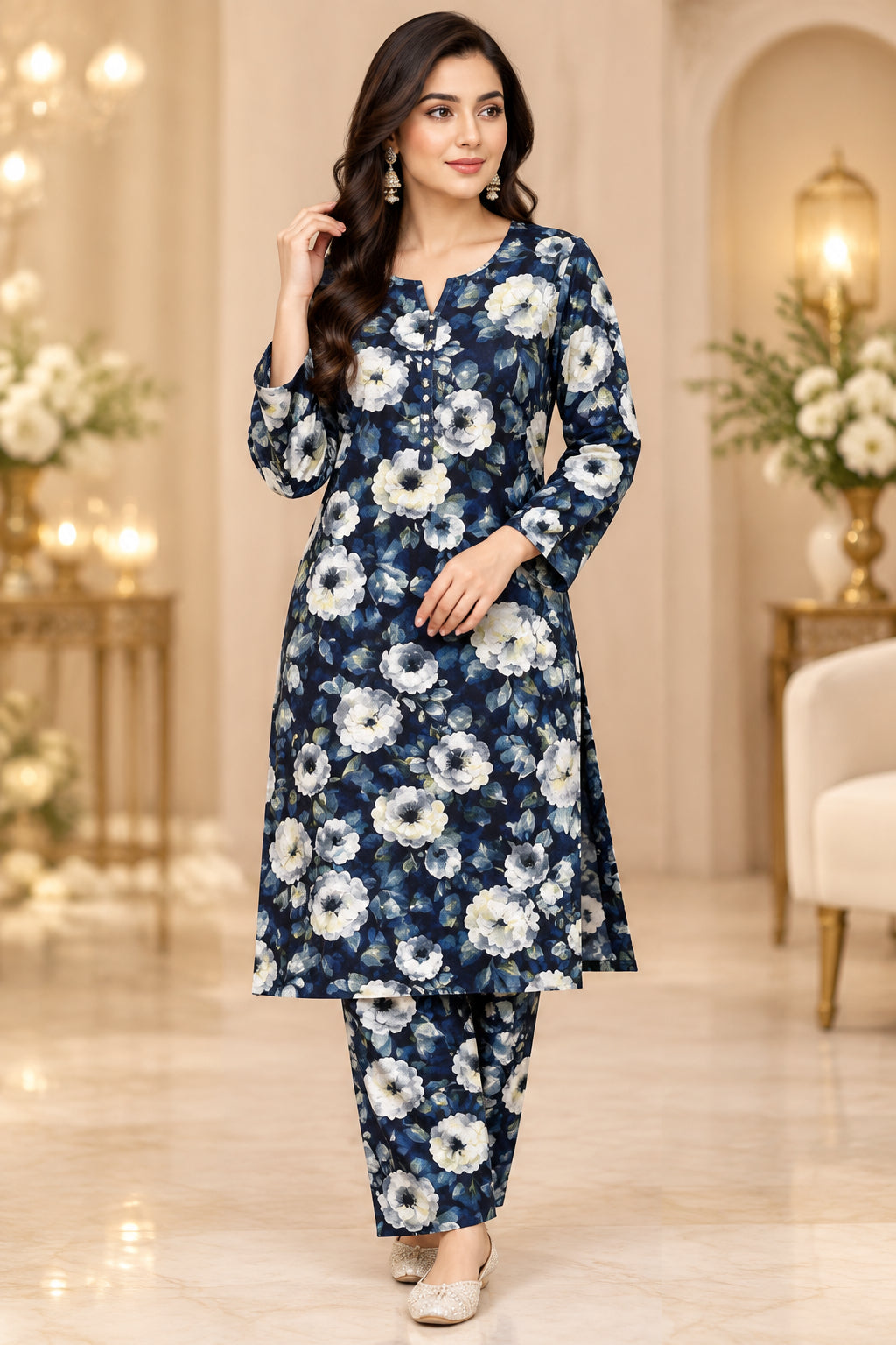 Premium 2-Piece Khaddar Ladies Suit 03