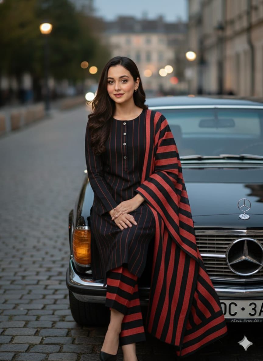 3 Pcs Khaadi Suisse Heavy Velvet Straps