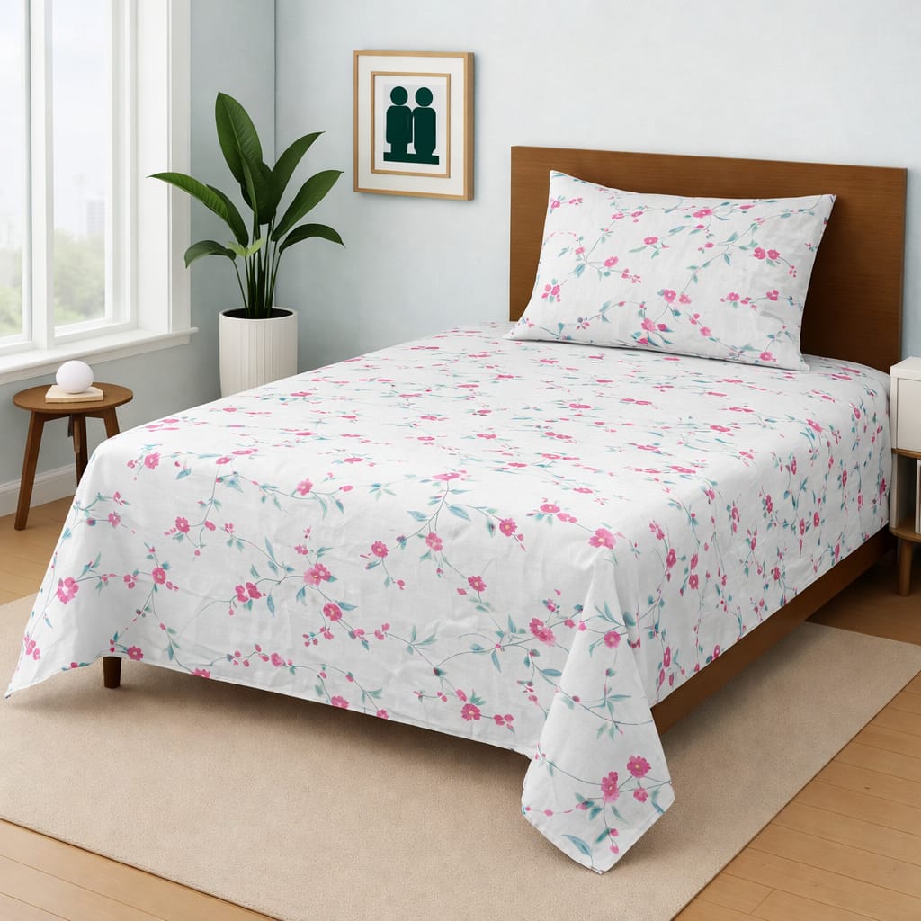 COZIFY PURE COTTON SINGLE BEDSHEET 07