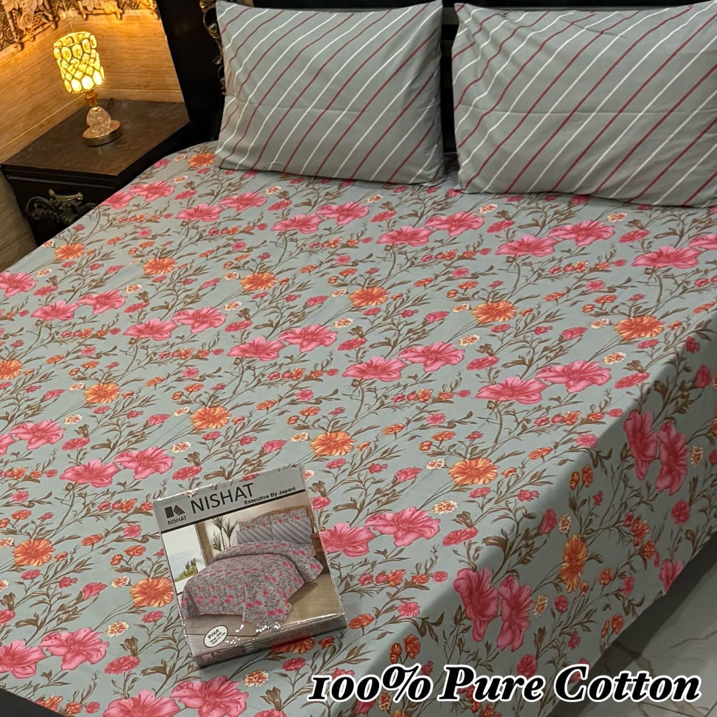 Pure Cotton 3 Pcs Bedsheet Gift Pack 05