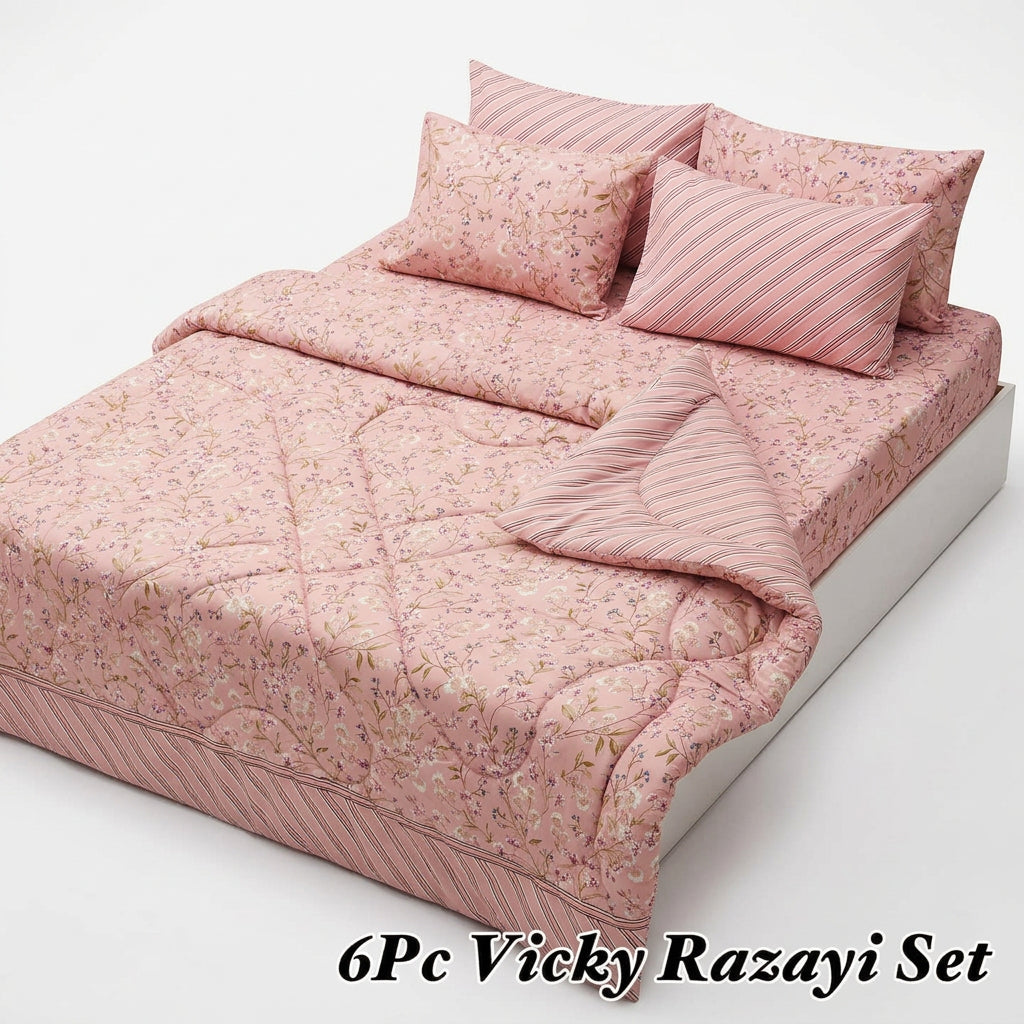 Wenora Cotton Razai Set - 6pcs - WRS09