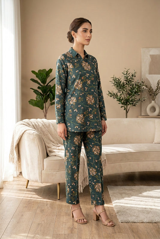 Signature Dhanak 2-Piece Printed Dress