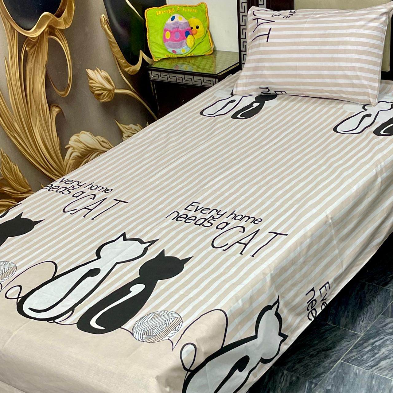COZIFY PURE COTTON SINGLE BEDSHEET 037