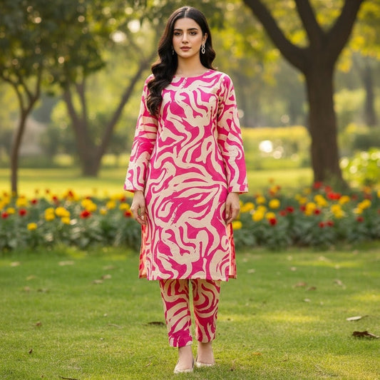 Summer Special All-Over Lawn 2 Pcs Suit 2k26