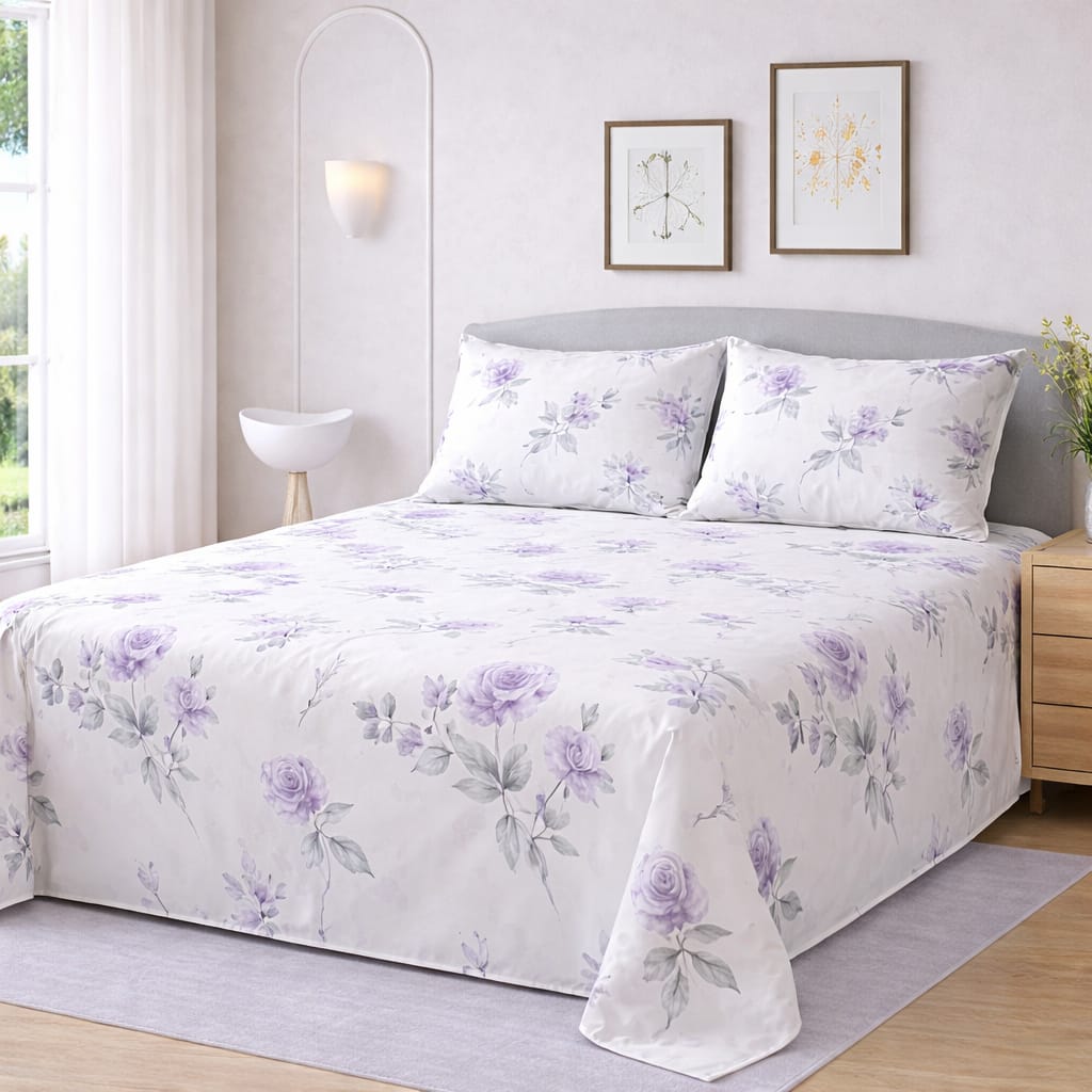 Cozify Pure Cotton Bed Sheet - King - CPB066