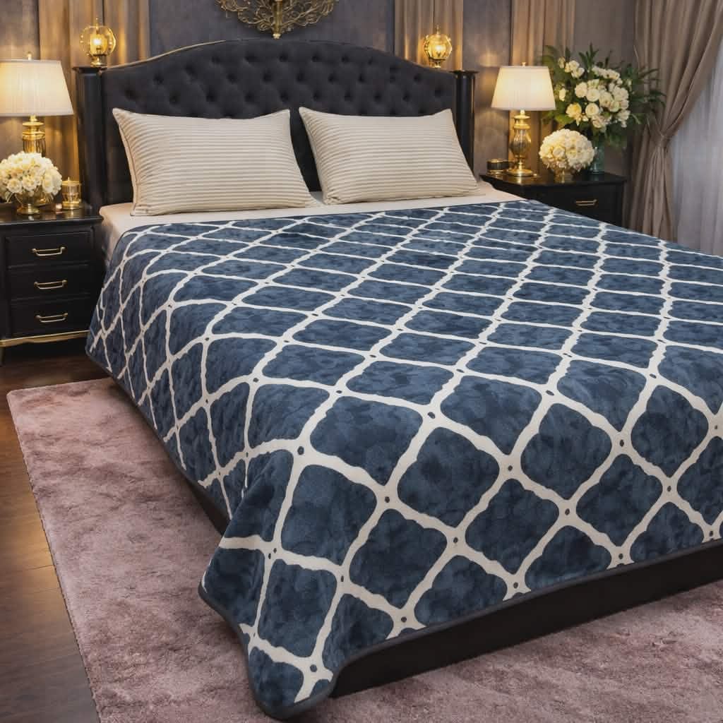 Luxury-Embossed AC Blanket – Soft & Breathable