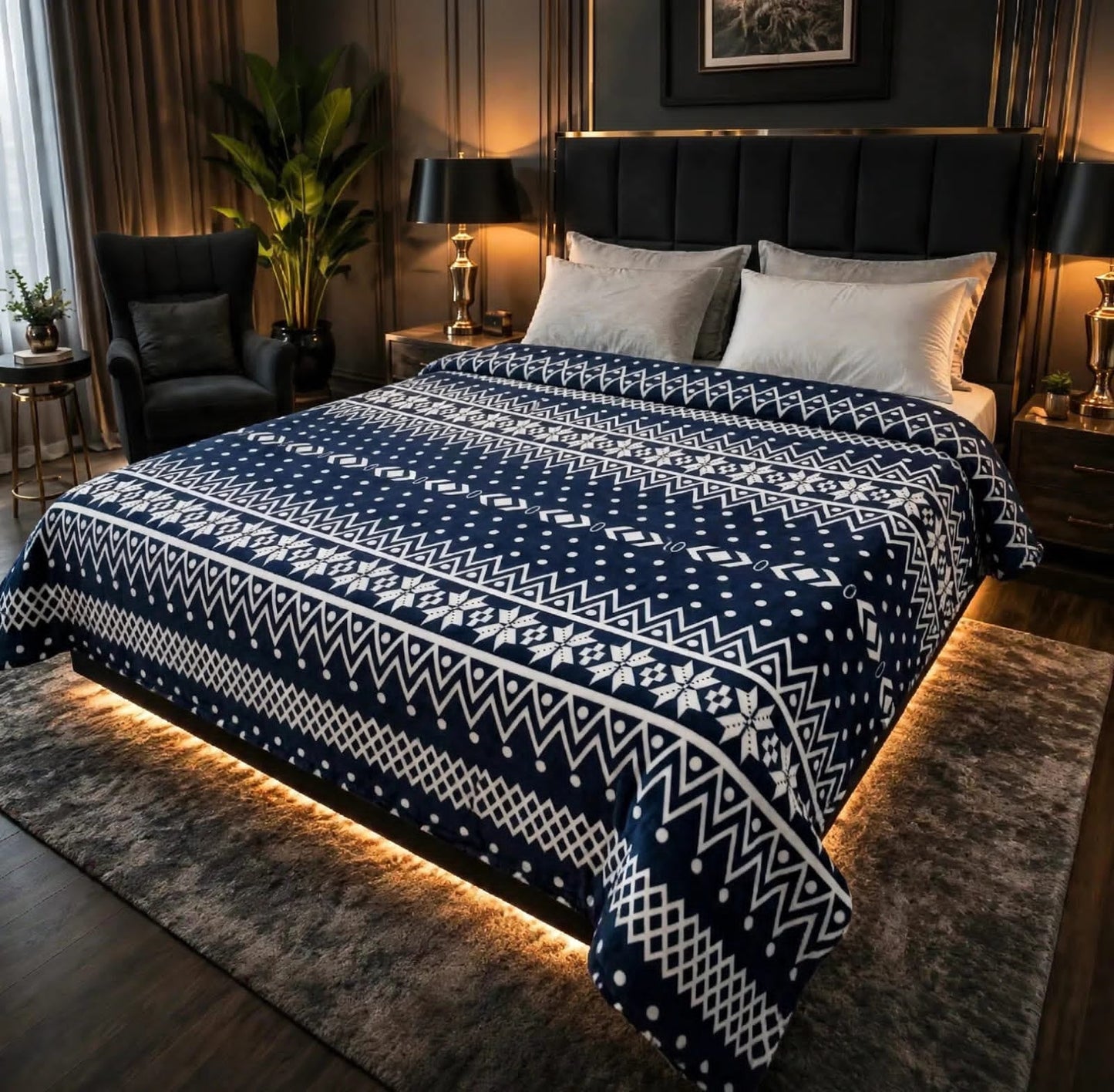 Fleezy Printed Blanket - King - FPB034