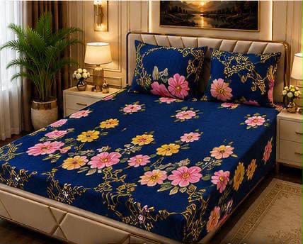 🛏️ 3 Pcs Fleece Bedsheet Set – Ultra Soft &amp; Warm 04