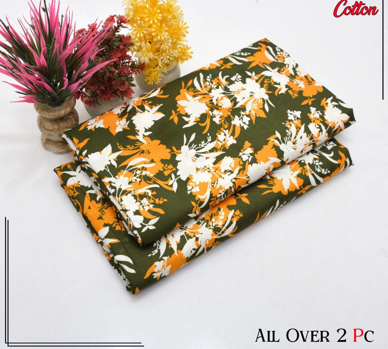 Redos Cotton Casual Summer  Collection  2 Pcs Ladies Suits 071