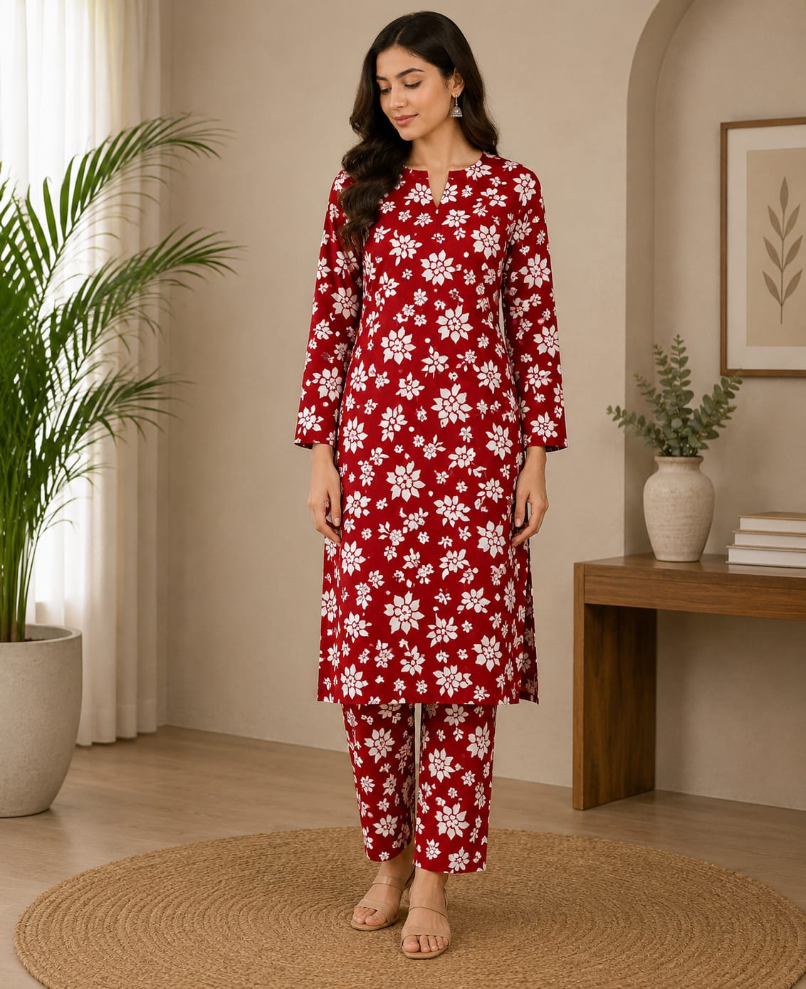Winter Bloom – 2 Pcs Unstitched Ladies Suit