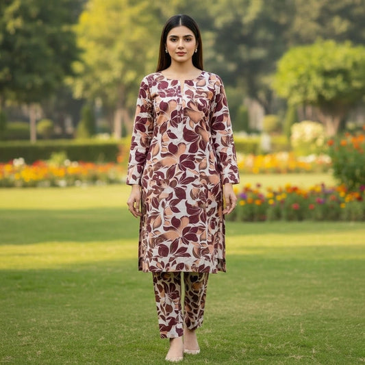 Summer Special All-Over Lawn 2 Pcs Suit 2k26