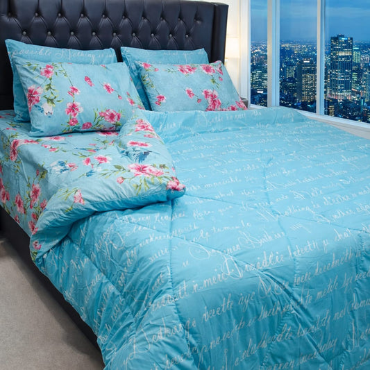 6 PCS Pure Cotton Razai Set – Comfort &amp; Elegance Combined 06