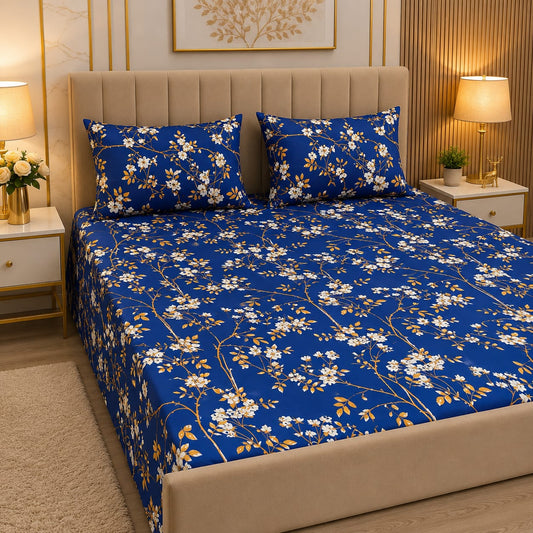 Executive Pure Cotton Bed Sheet - King - EPB 028